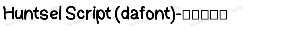 Huntsel Script (dafont)字体转换